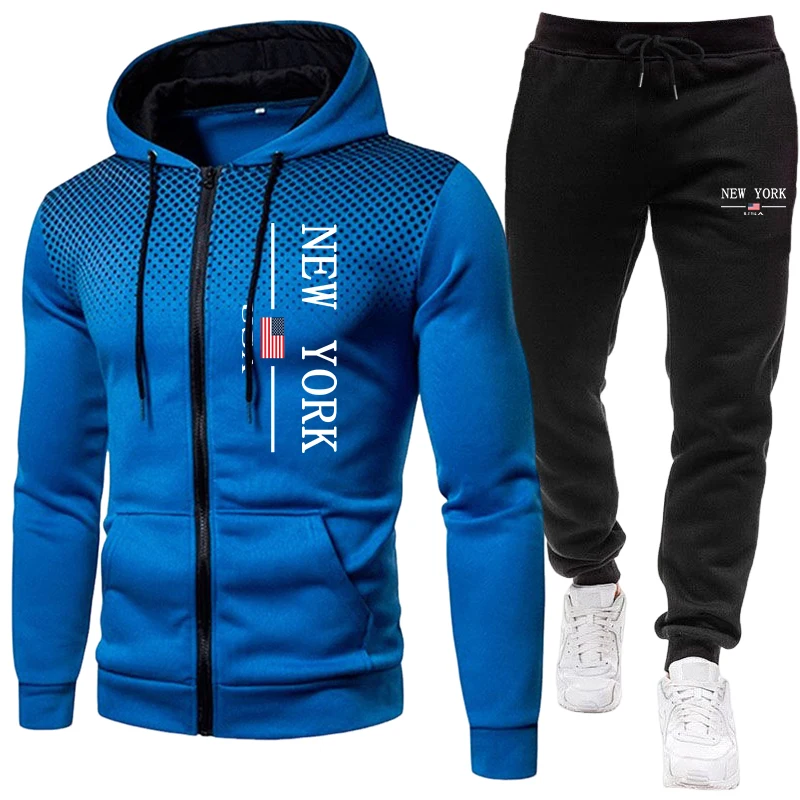 Jackets - Men's Jacket Tracksuit Casual Zip Hooded