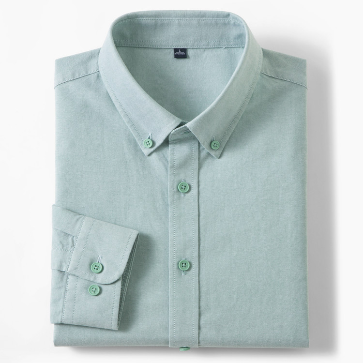 2026 New IN Men's 100% Cotton  - огляд і ціна Mandarin Collar Formal Shirt Slim Fit