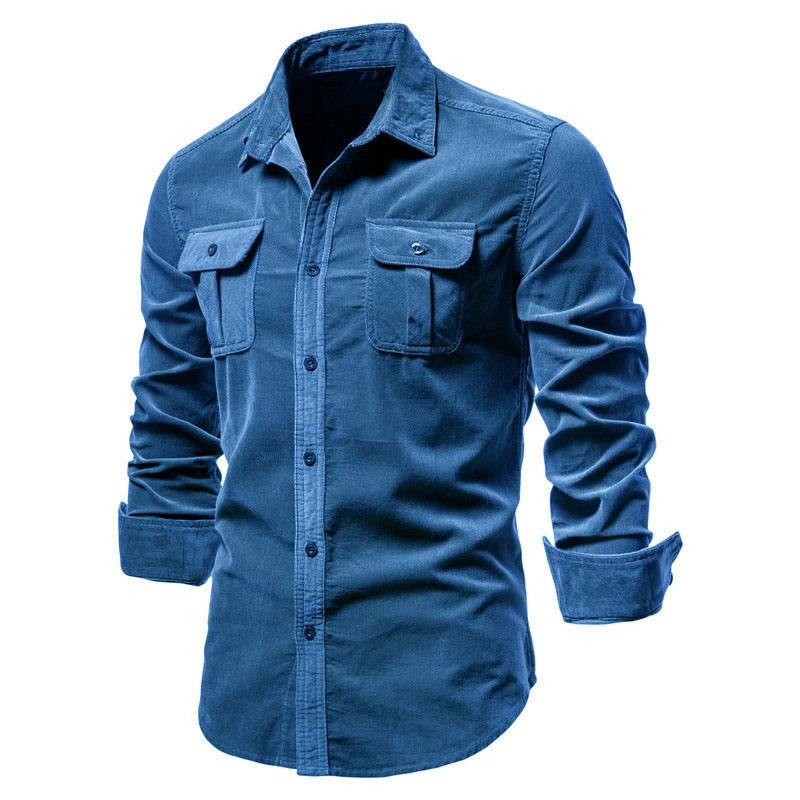 Men's Corduroy Casual Shirt Ja - огляд і ціна Corduroy Button Up Shirt Men