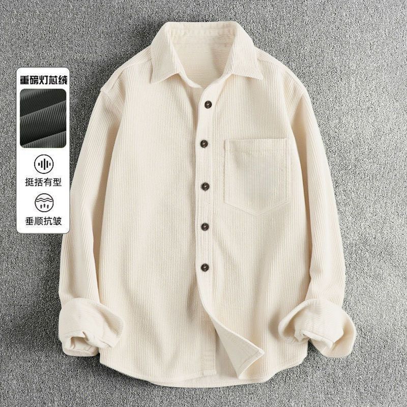 Autumn Men's Corduroy Long Sle - огляд і ціна Corduroy Button Up Shirt Men