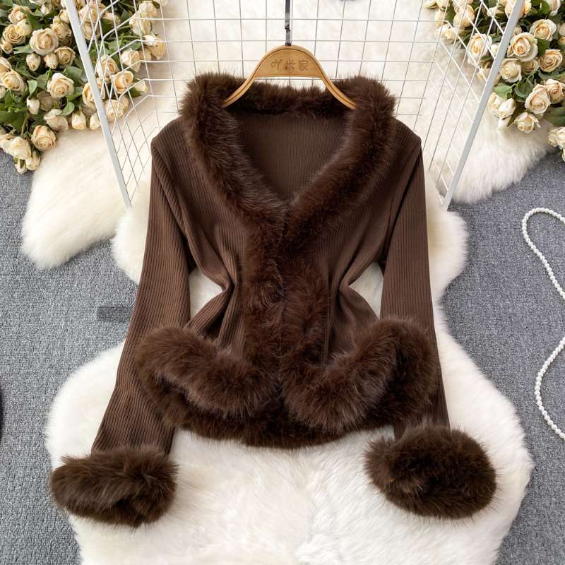 Women Plus Size Faux Fur Splic - огляд і ціна Jackets