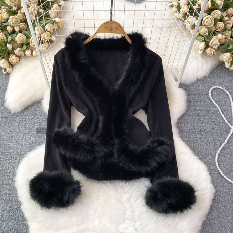 Women Plus Size Faux Fur Splic - огляд і ціна Jackets