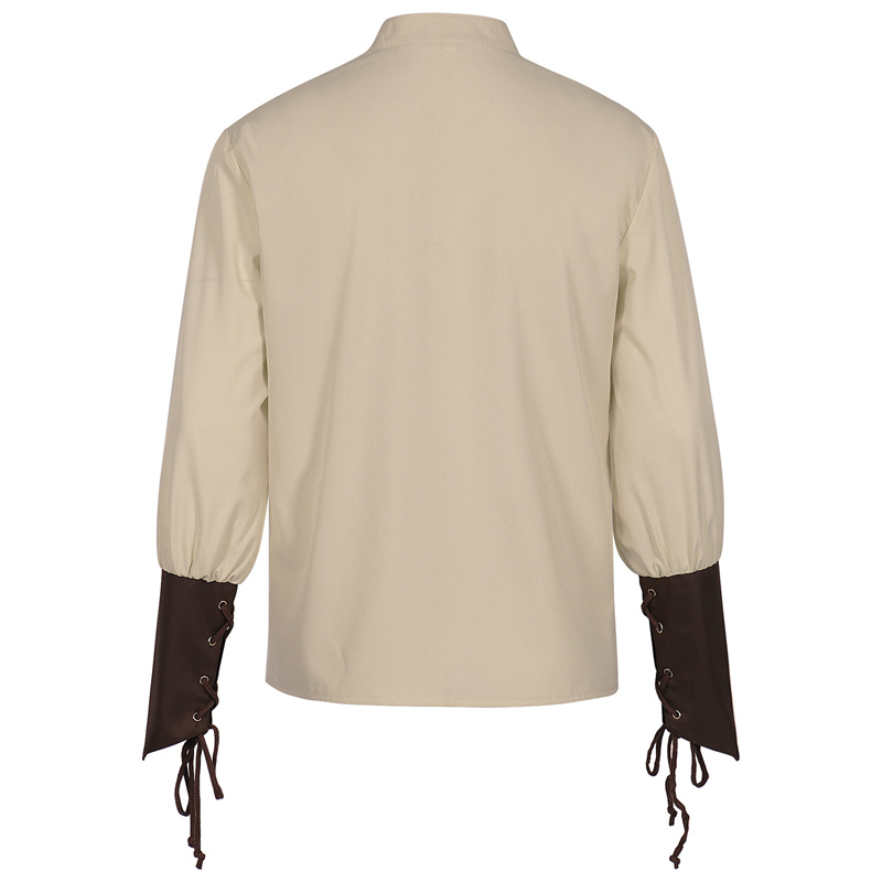 Men's Medieval Pirate Shirt Re - огляд і ціна Medieval Gothic Lace Up Pirate Shirt