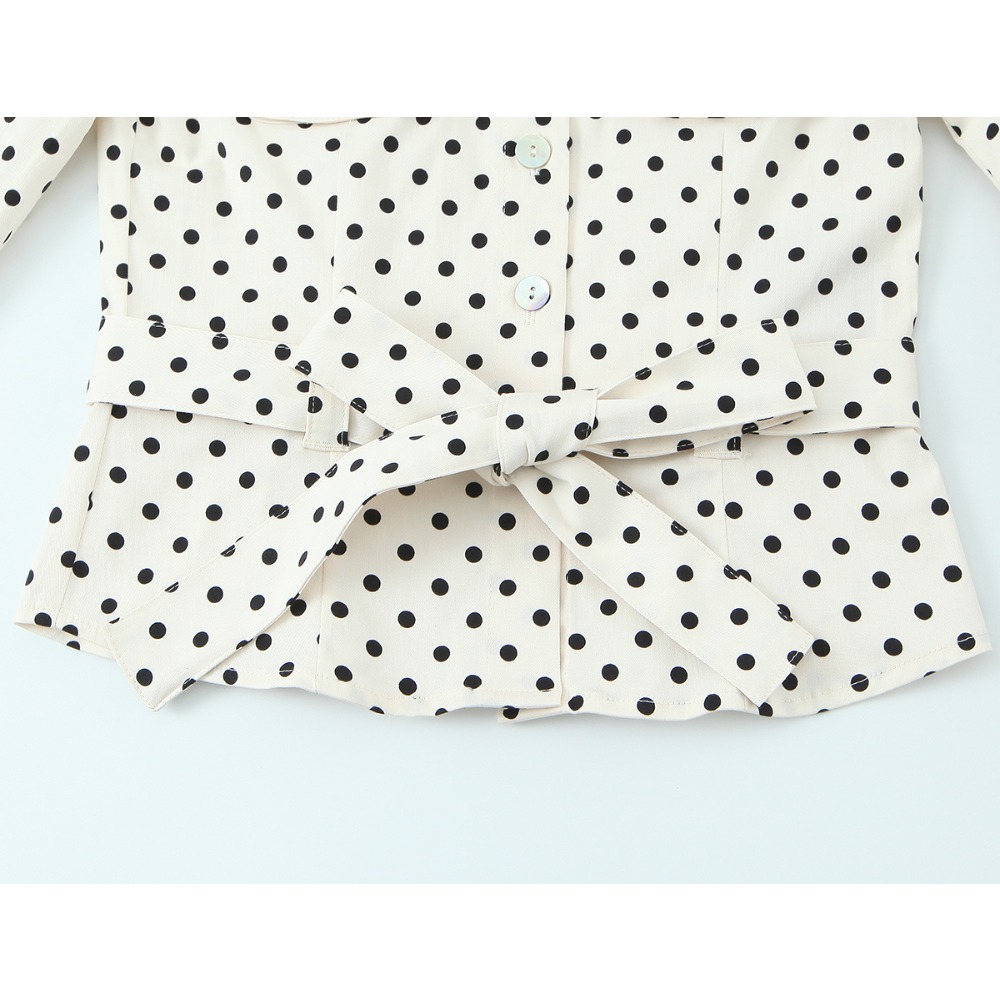 Elegant Chic Fitted Polka Dot  - огляд і ціна Jackets