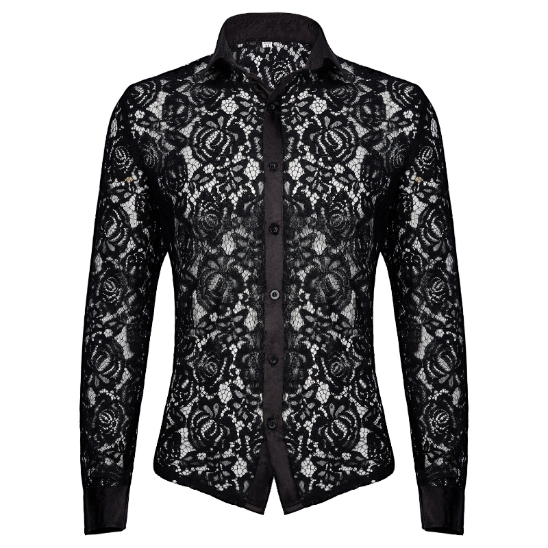 Sexy Medieval Men Lace Shirt V - огляд і ціна Medieval Gothic Lace Up Pirate Shirt