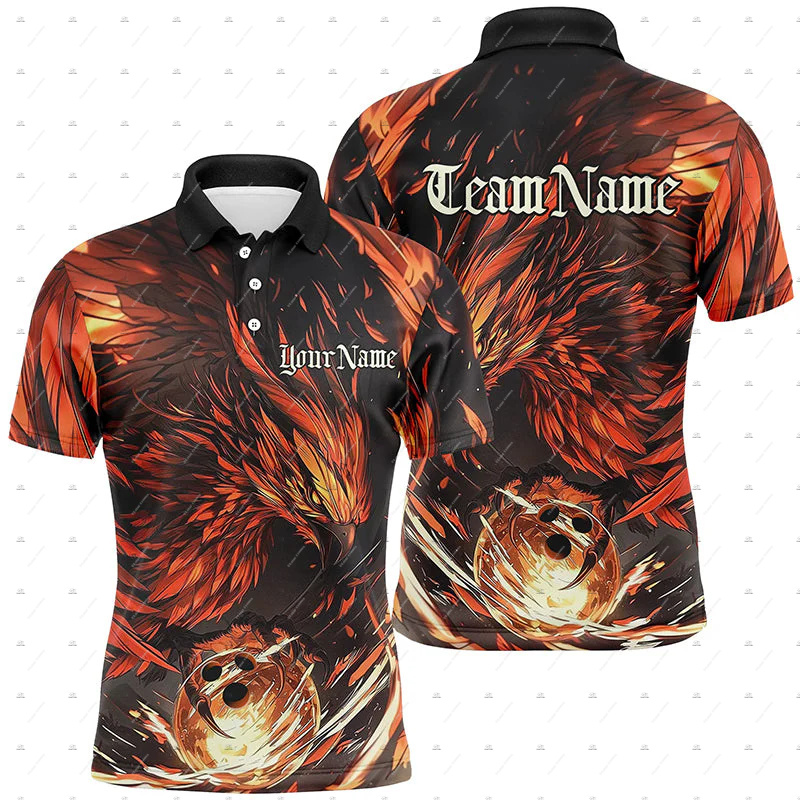 Custom Name Bowling Skull Flam - огляд і ціна Short Sleeve Bowling Shirt Retro