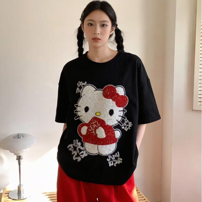 Cute Short-Sleeved Hello Kitty - огляд і ціна T-Shirts