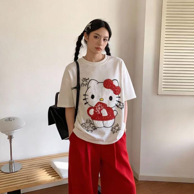 Cute Short-Sleeved Hello Kitty - огляд і ціна T-Shirts