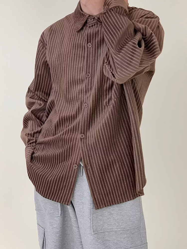Stylish Mens Long Sleeve Cordu - огляд і ціна Corduroy Button Up Shirt Men