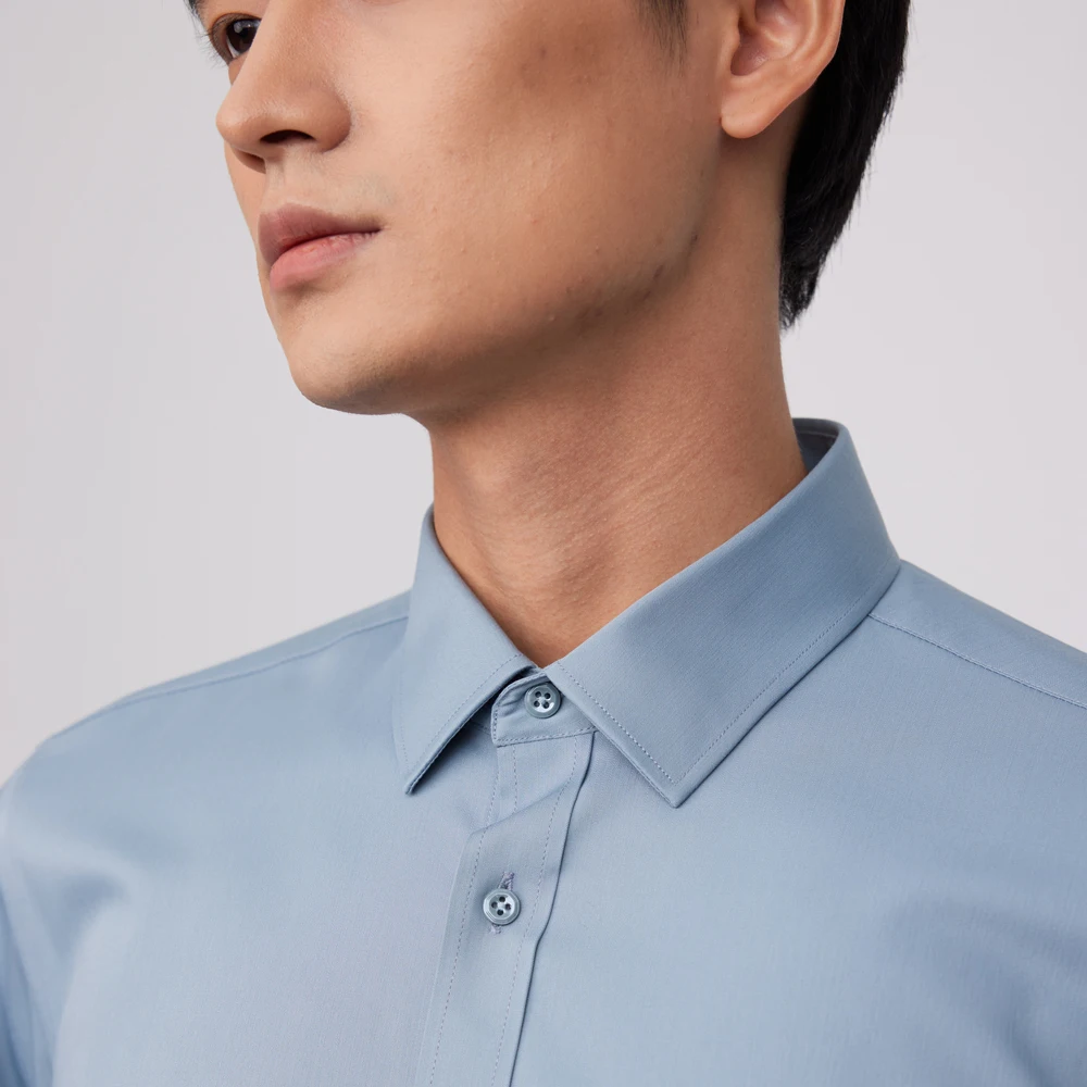 Men's Business Non-Iron Shirt  - огляд і ціна Breathable Bamboo Fiber Shirt Non Iron