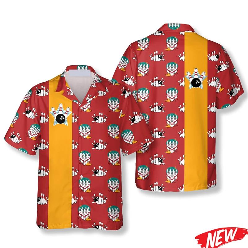 Classic Bowling Pattern Hawaii - огляд і ціна Short Sleeve Bowling Shirt Retro