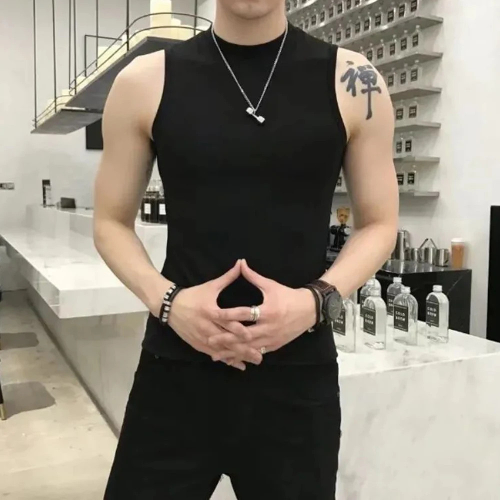 Summer Vest Men's Trend Tight  - огляд і ціна Corduroy Button Up Shirt Men