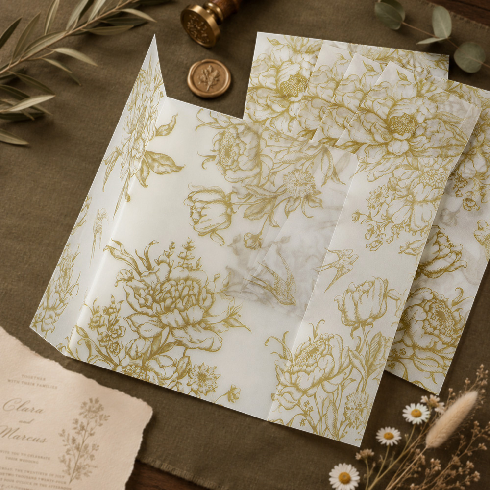 20/50pcs Vellum Wrap with Mono - огляд і ціна Jackets
