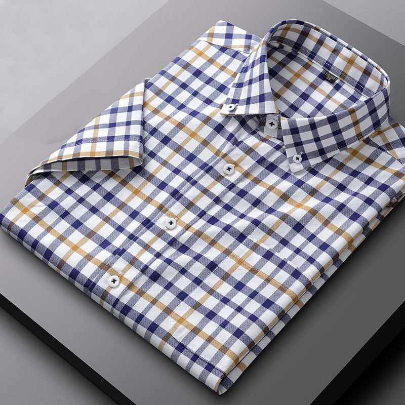 Summer new 100% cotton Oxford  - огляд і ціна Oxford Cotton Casual Shirt Business