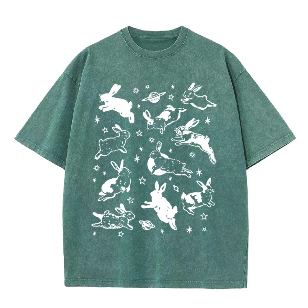 2026 Vintage Space Rabbit Plan - огляд і ціна Acid Wash Vintage Graphic T Shirt