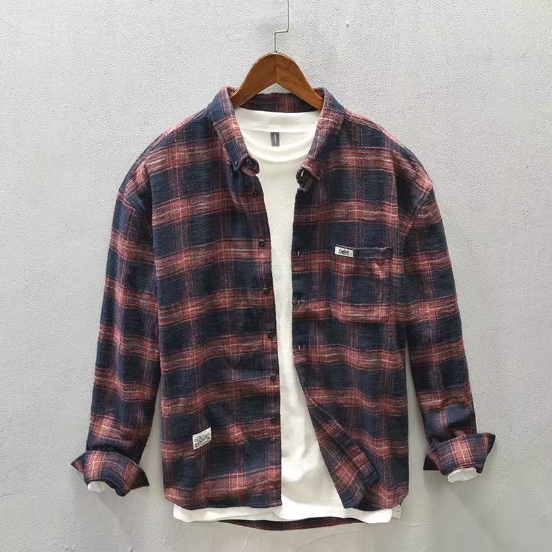 2026 Spring/Autumn New Checker - огляд і ціна Flannel Plaid Shirt Heavy Weight