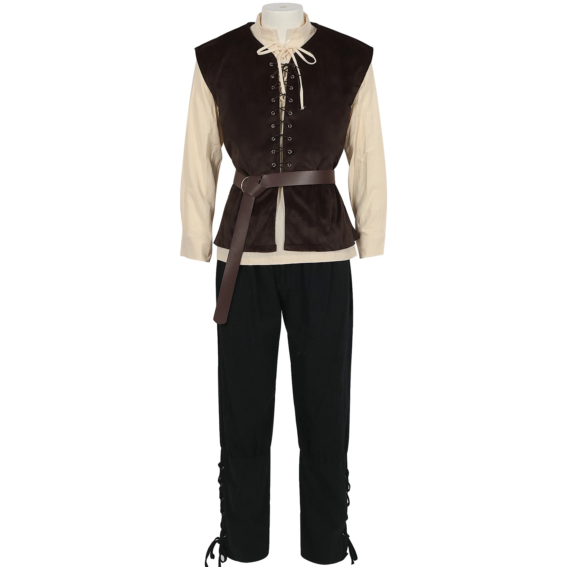 Medieval Shirts Gothic Steampu - огляд і ціна Medieval Gothic Lace Up Pirate Shirt