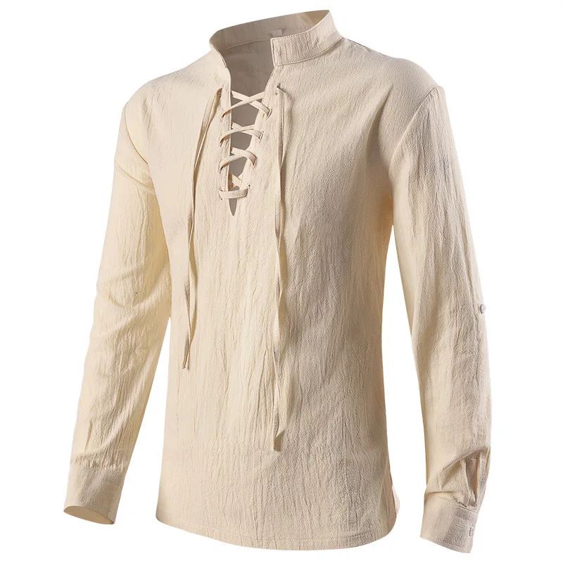 Medieval Shirts Gothic Steampu - огляд і ціна Medieval Gothic Lace Up Pirate Shirt
