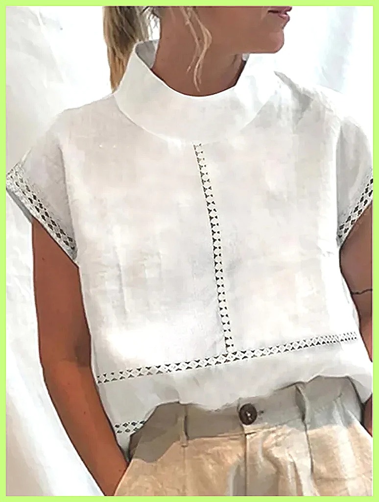 Women's Cotton Linen Pullover  - огляд і ціна Shirts