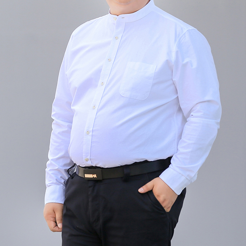 Autumn New Korean Shirt S-10XL - огляд і ціна Mandarin Collar Formal Shirt Slim Fit