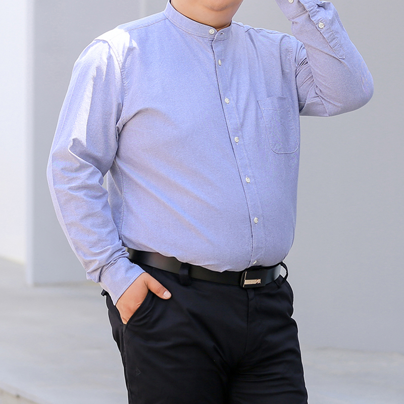 Autumn New Korean Shirt S-10XL - огляд і ціна Mandarin Collar Formal Shirt Slim Fit