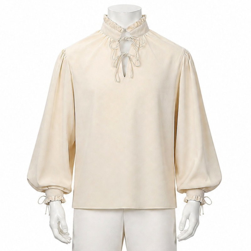 Renaissance Medieval Pirate Sh - огляд і ціна Medieval Gothic Lace Up Pirate Shirt
