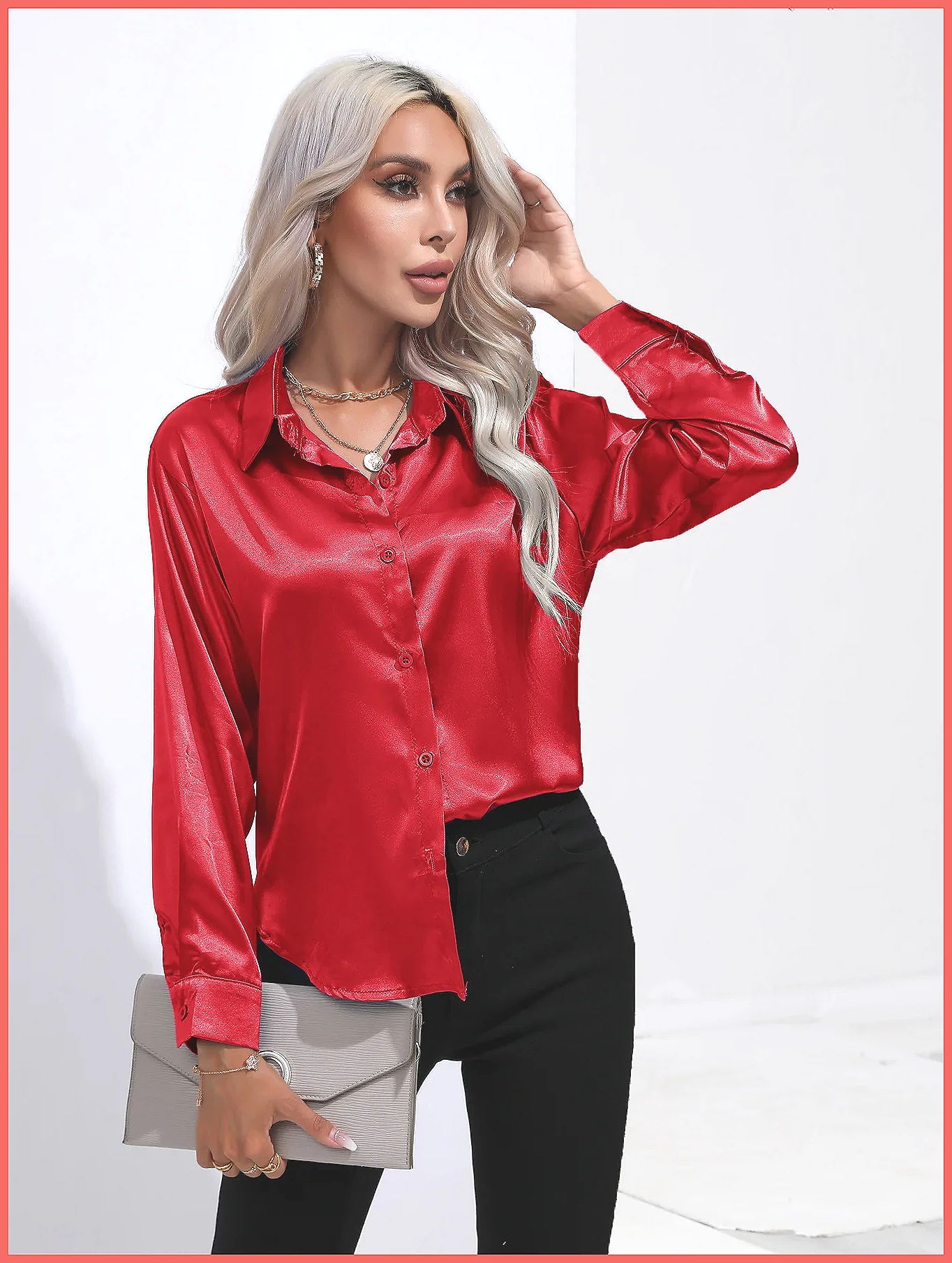 2025 Spring Summer Satin Shirt - огляд і ціна Shirts