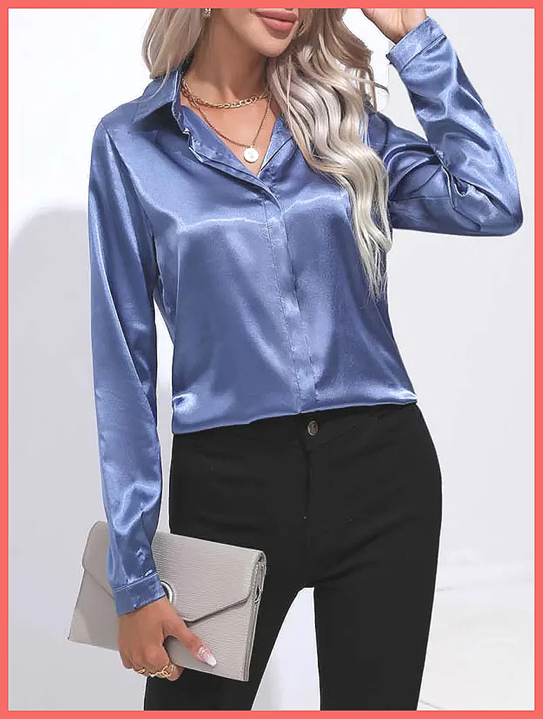 2025 Spring Summer Satin Shirt - огляд і ціна Shirts