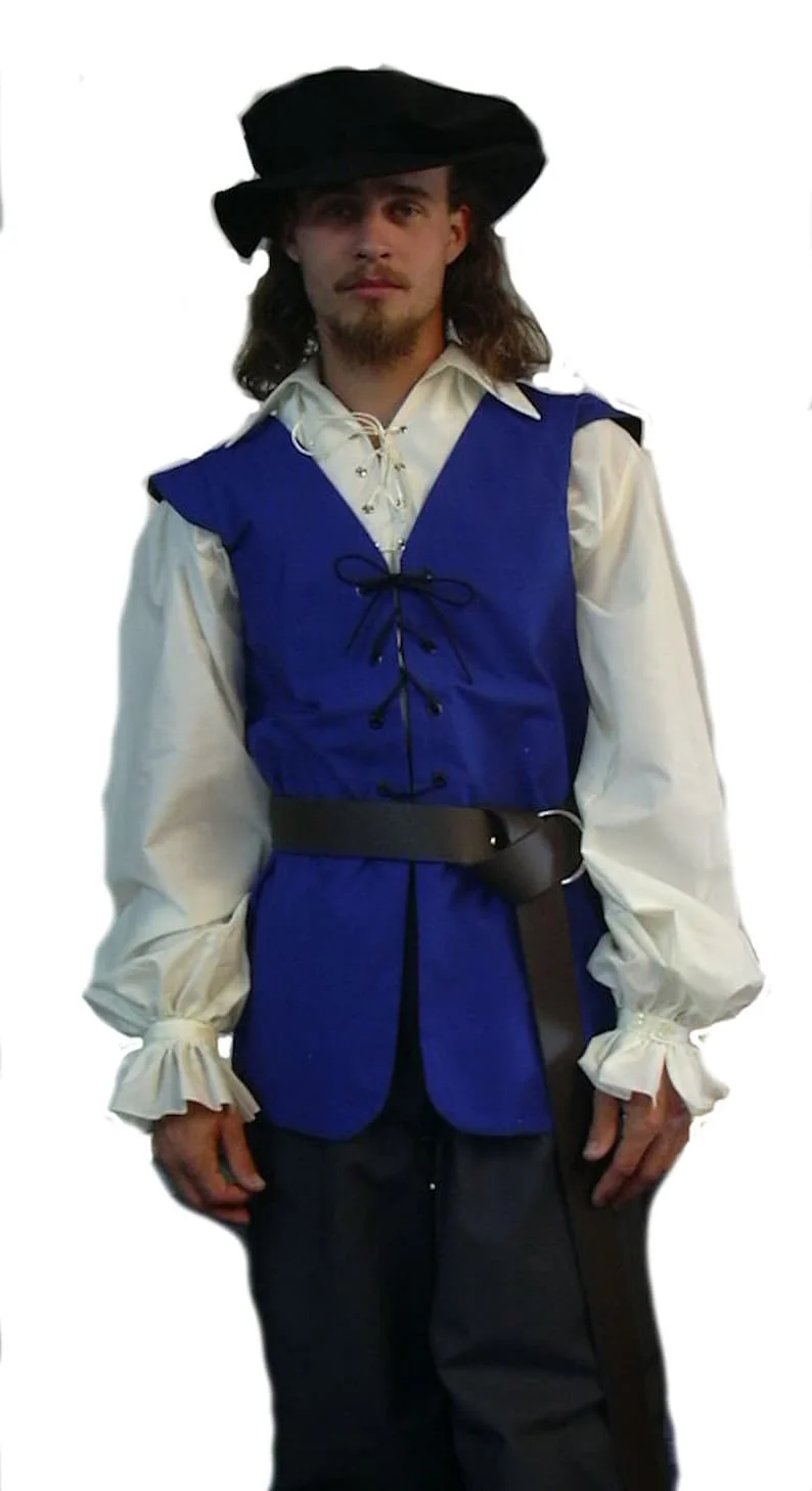 Medieval Shirts Ruffled Gothic - огляд і ціна Medieval Gothic Lace Up Pirate Shirt