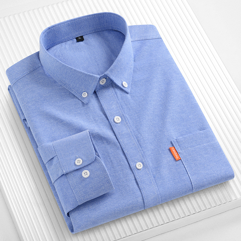 100% Pure Cotton Men's Busines - огляд і ціна Oxford Cotton Casual Shirt Business