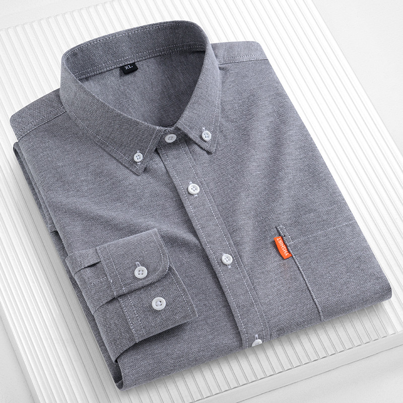 100% Pure Cotton Men's Busines - огляд і ціна Oxford Cotton Casual Shirt Business