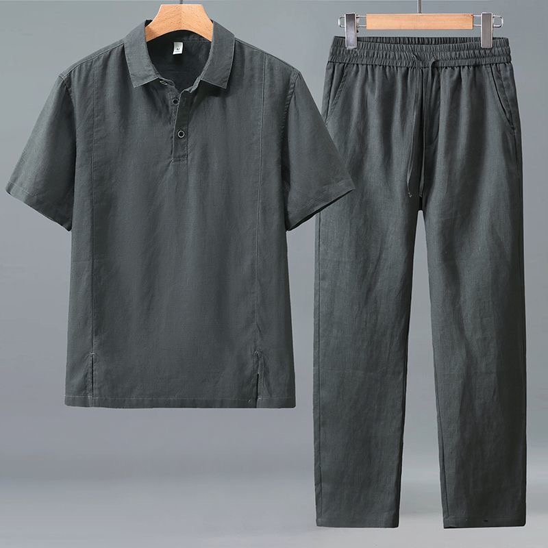 Spring/Summer Fashion Retro Sp - огляд і ціна Mens Linen Shirt Long Sleeve