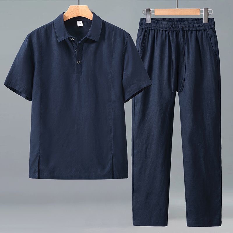 Spring/Summer Fashion Retro Sp - огляд і ціна Mens Linen Shirt Long Sleeve