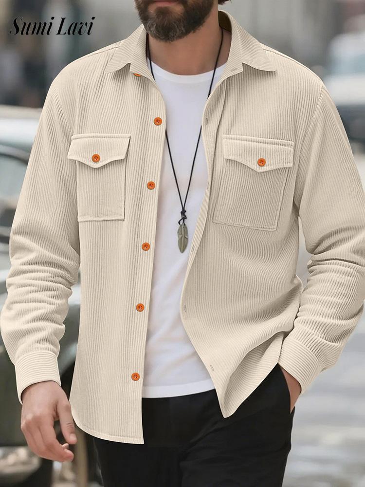 Casual Men's Corduroy Shirt Ja - огляд і ціна Corduroy Button Up Shirt Men