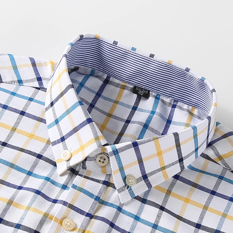 Men's 100% Cotton Shirts Long  - огляд і ціна Oxford Cotton Casual Shirt Business