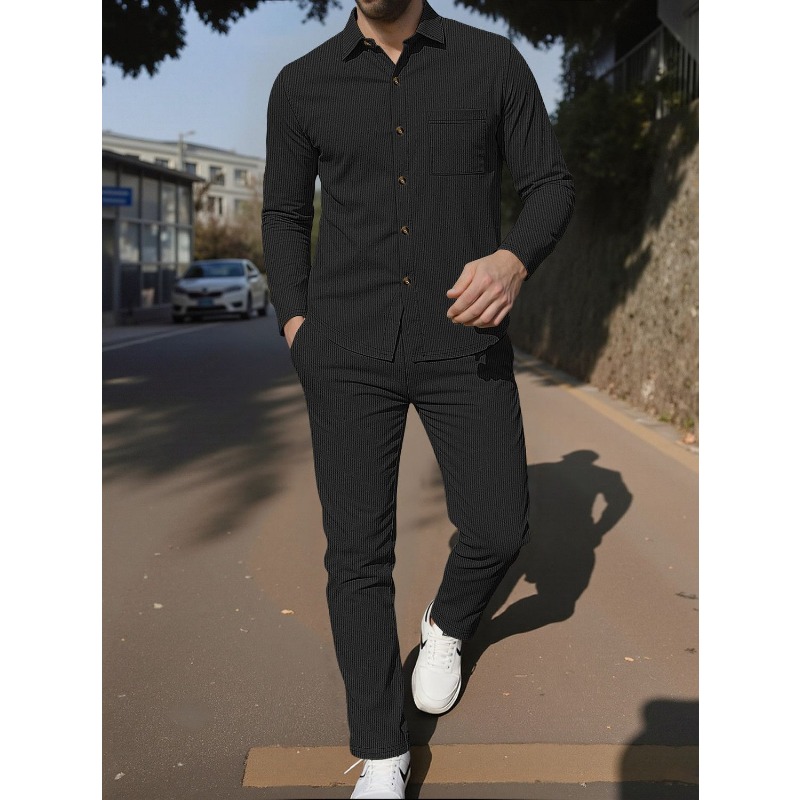 Men's Corduroy Button Up Shirt - огляд і ціна Corduroy Button Up Shirt Men