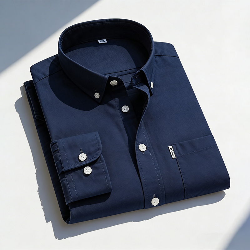 Men's Pure Cotton Oxford Solid - огляд і ціна Oxford Cotton Casual Shirt Business