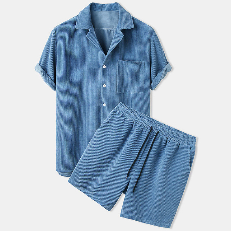2025 New Men's Summer Corduroy - огляд і ціна Corduroy Button Up Shirt Men