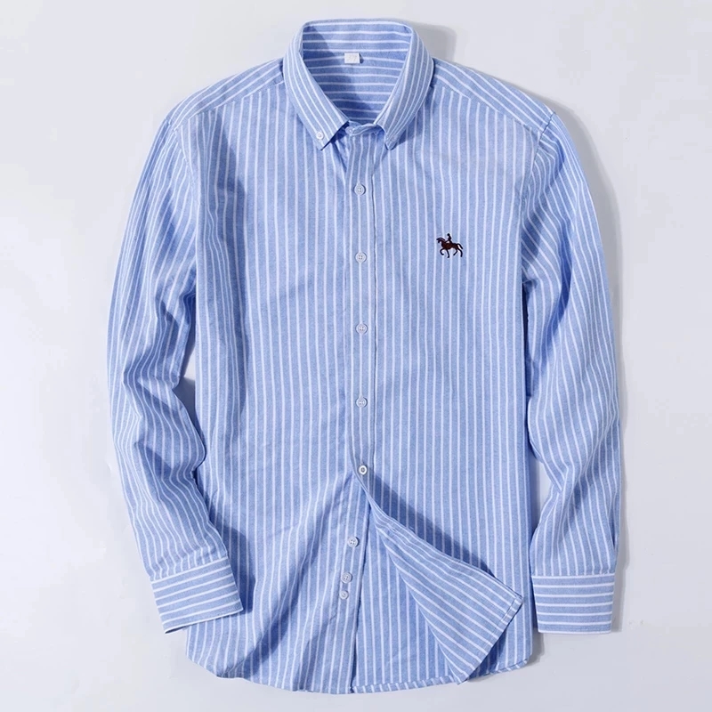 S-6XL Oxford Shirts for Men Lo - огляд і ціна Oxford Cotton Casual Shirt Business