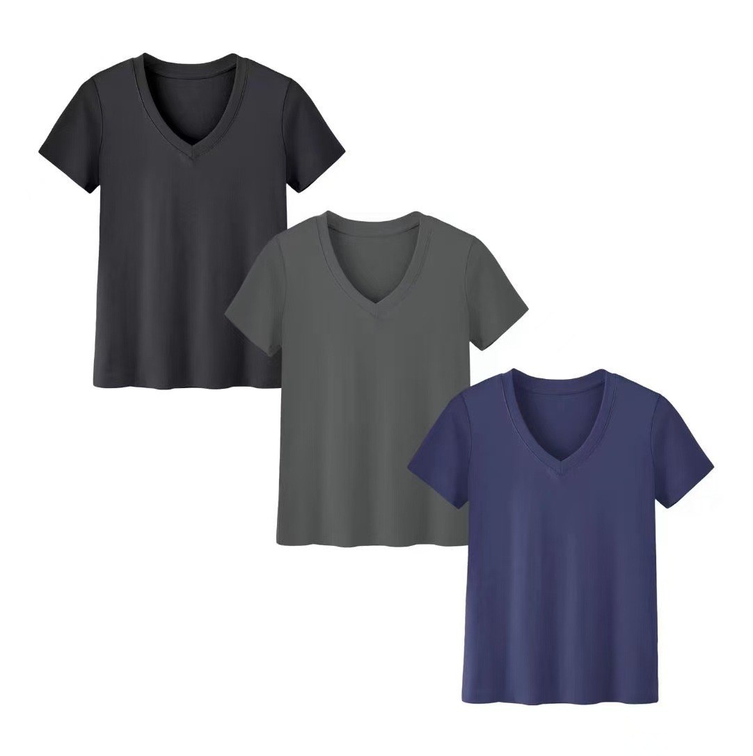 Women's Casual High Neck Short - огляд і ціна T-Shirts