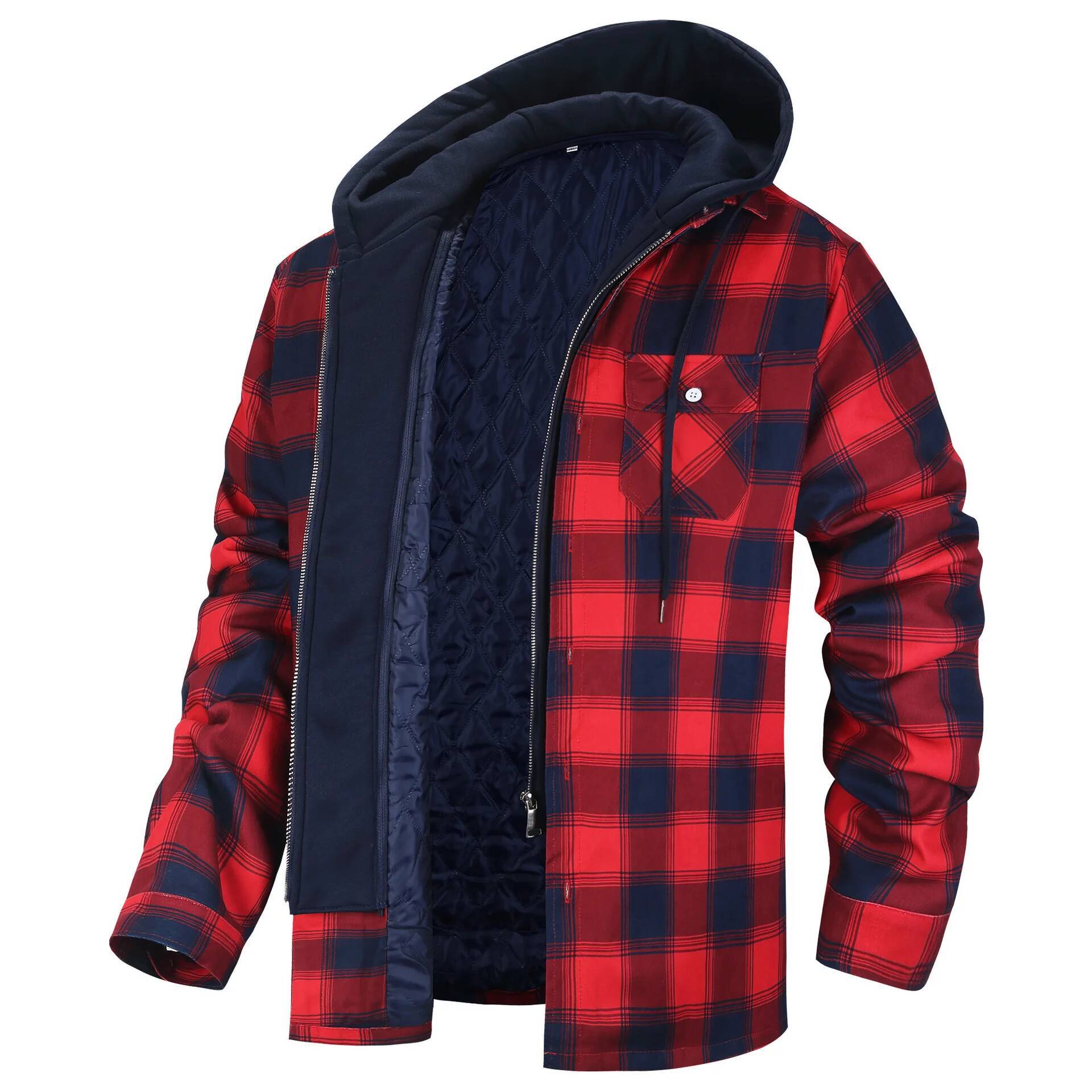 Winter Flannel Plaid Jacket Me - огляд і ціна Flannel Plaid Shirt Heavy Weight
