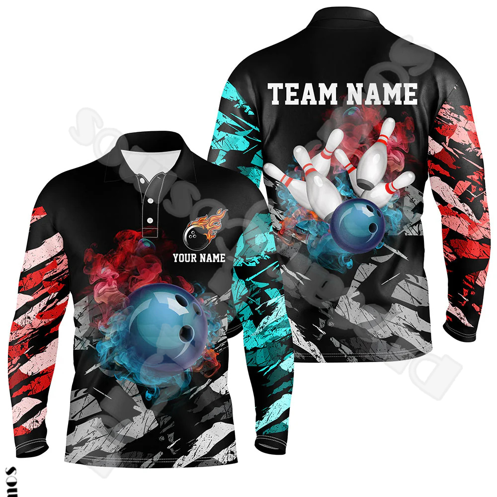 Custom Name Strike Bowling Pla - огляд і ціна Short Sleeve Bowling Shirt Retro