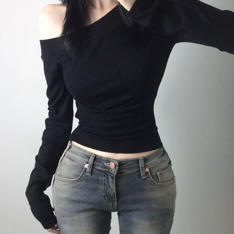 Y2K Vintage Pleated Button T-S - огляд і ціна T-Shirts