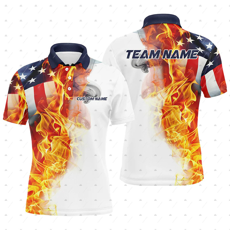 Custom Name Bowling Skull Flam - огляд і ціна Short Sleeve Bowling Shirt Retro