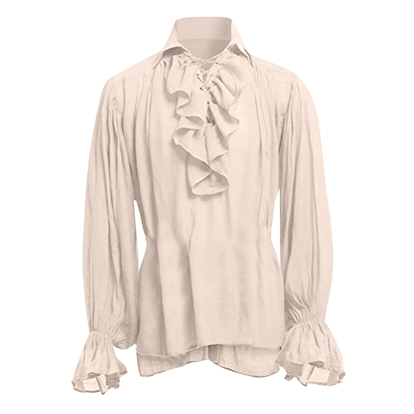 Mens Halloween Lace Up Pirate  - огляд і ціна Medieval Gothic Lace Up Pirate Shirt