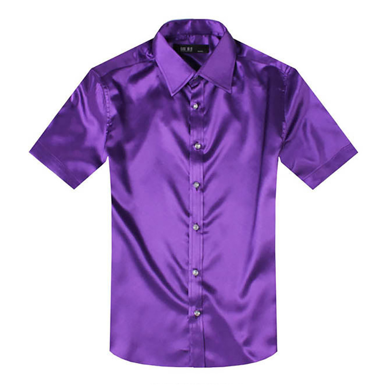 Silk Satin Mens Dress Shirt Sh - огляд і ціна Mens Satin Silk Dress Shirt