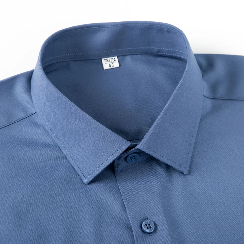 Men‘s Satin-Like Long Sleeve B - огляд і ціна Breathable Bamboo Fiber Shirt Non Iron