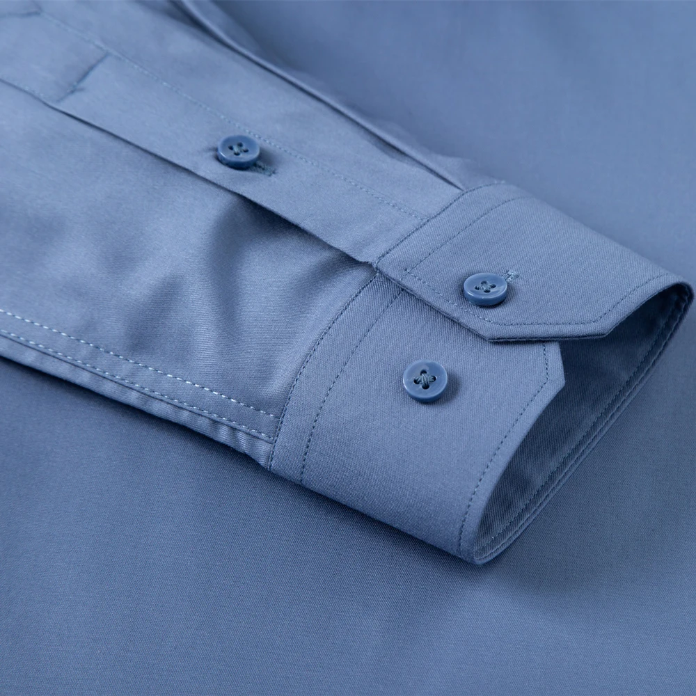 Men‘s Satin-Like Long Sleeve B - огляд і ціна Breathable Bamboo Fiber Shirt Non Iron