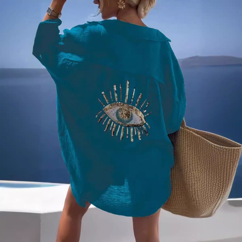 Spring Summer European Women C - огляд і ціна Mens Linen Shirt Long Sleeve