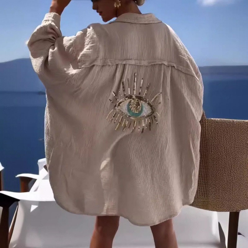Spring Summer European Women C - огляд і ціна Mens Linen Shirt Long Sleeve